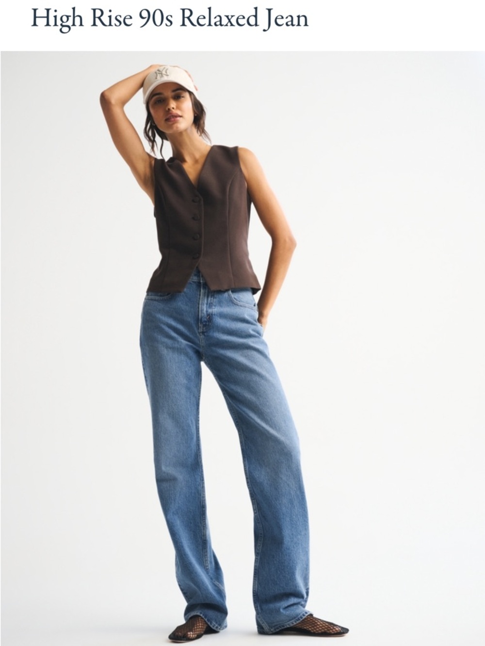 Abercrombie & Fitch Blue Wide-Leg Jeans